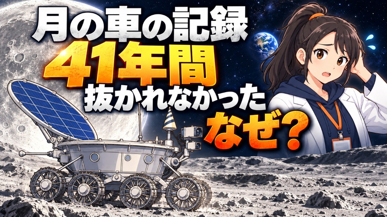 月の車の記録は、41年間だれにも抜かれなかった。なぜ？